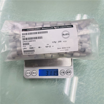 16V1500UF সলিড ইলেক্ট্রোলাইটিক ক্যাপাসিটর পাওয়ার ফিল্টার ক্যাপ UPH1C152M1012 কম ESR ক্ষমতা